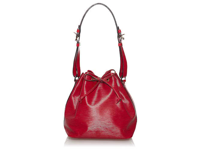 Louis Vuitton Red Epi Petit Noe Leather  ref.608036