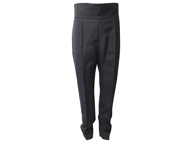 Alexandre Vauthier Slim-Leg Pants in Black Wool  ref.608095