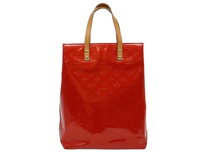 Louis Vuitton Reade Rosso Pelle verniciata  ref.608118