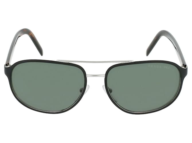 Prada Aviator-Style Metal Sunglasses Black  ref.608298