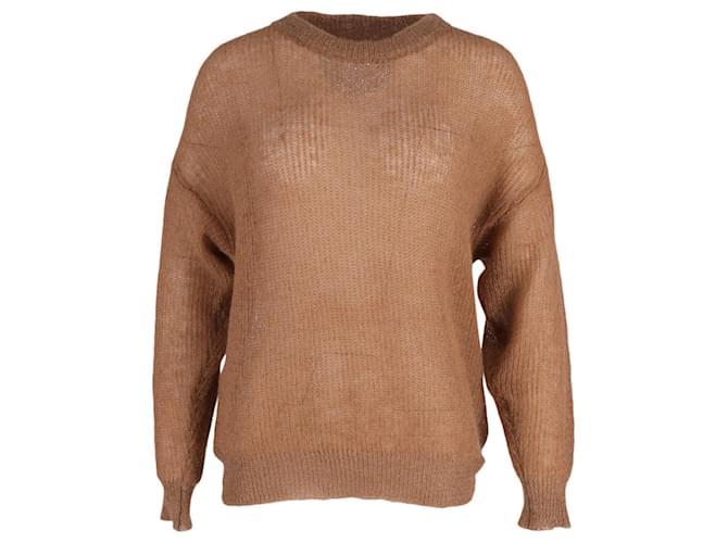 Autre Marque Dion Lee Knit Sweater in Brown Mohair Wool  ref.608314