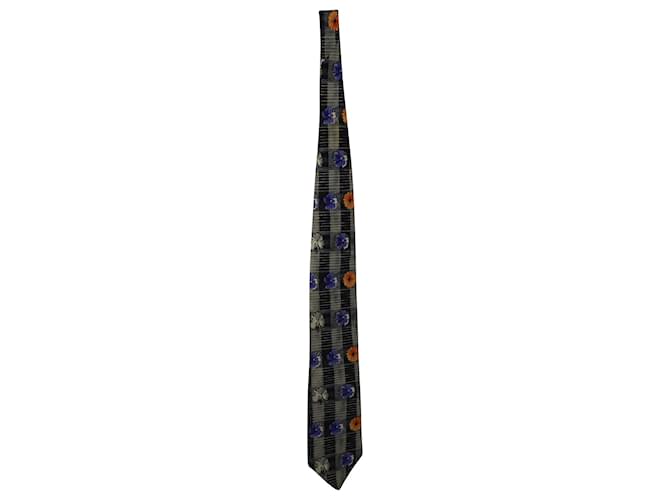 Kenzo Krawatte mit Blumenmuster aus mehrfarbiger Seide  ref.608354
