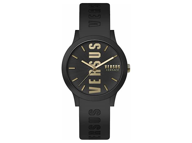 Versus Versace Barbes Uhr mit Silikonarmband Schwarz  ref.608361