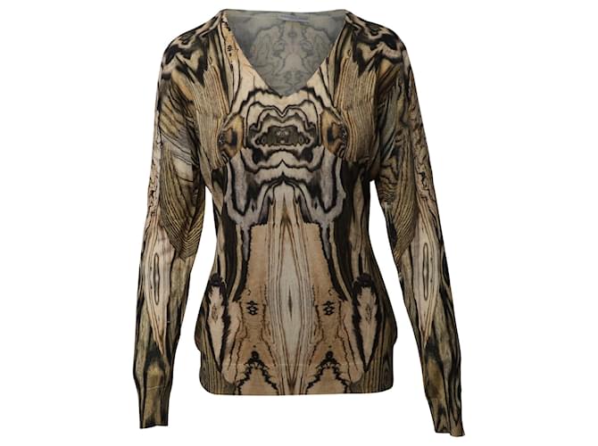 Maglia Stampata Alexander McQueen in Seta Multicolor  ref.608501