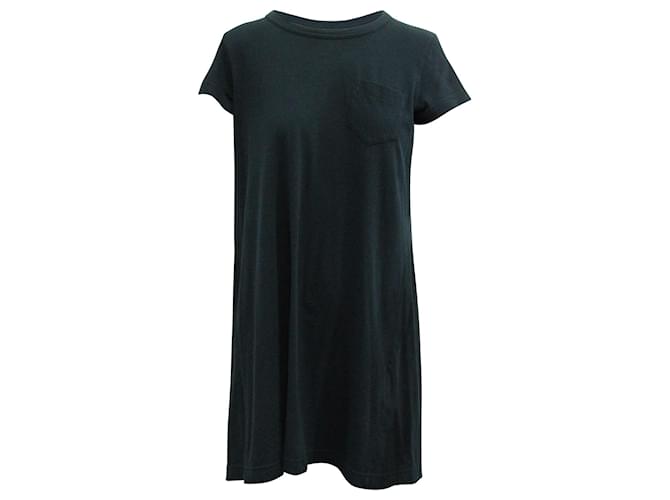 Sacai T-shirt Dress in Navy Blue Cotton  ref.608515