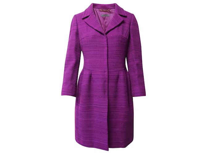 Alberta Ferretti Dress Coat in Purple Cotton  ref.608526