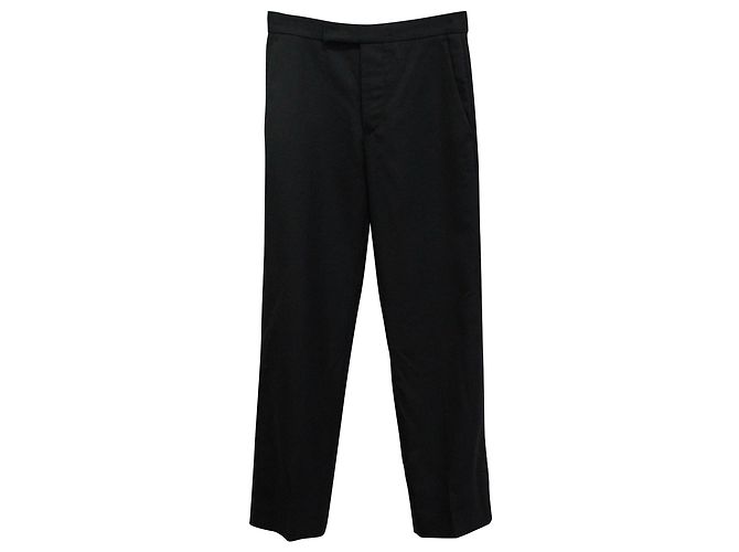 Isabel Marant Pantalón recto de algodón azul marino