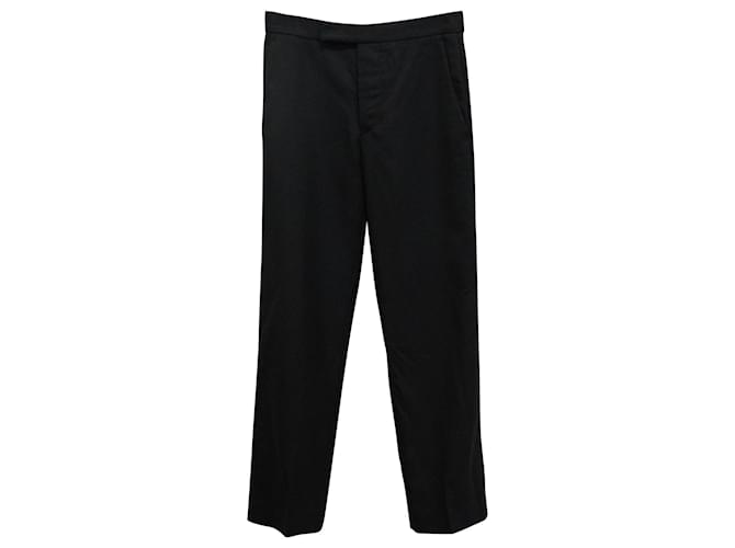 Isabel Marant Straight Leg Trousers in Navy Blue Cotton   ref.608537