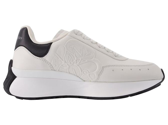 Alexander Mcqueen Sneakers in Pelle Nera e Bianca
