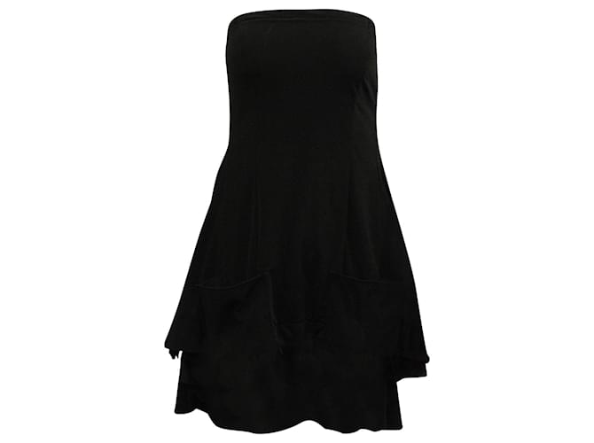 Y3 Y-3 Yohji Yamamoto High-Low Hem Tube Dress in Black Polyamide Nylon  ref.608612