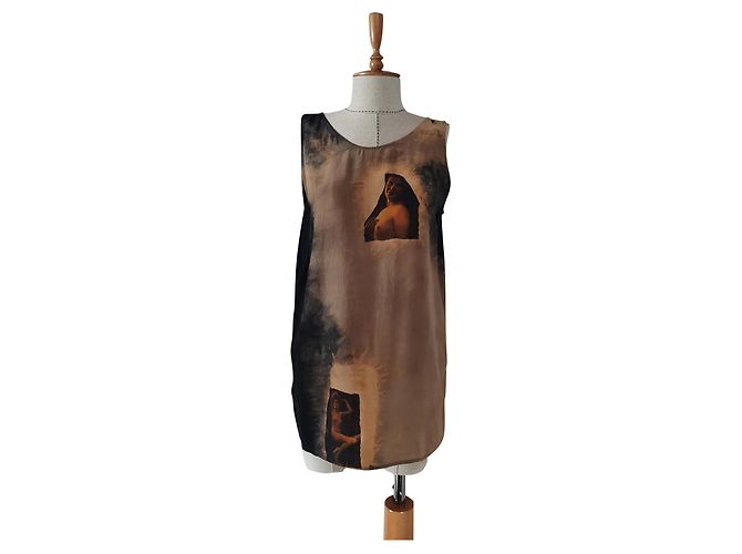 Autre Marque Top de seda sin mangas oversize Matylda Lesnikowska Multicolor