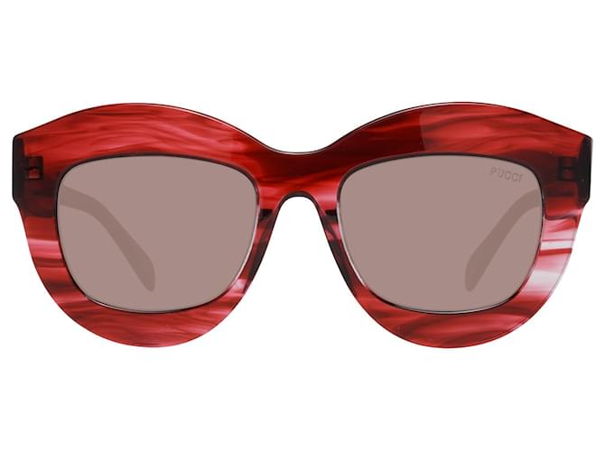 Emilio Pucci Menta Donne Occhiali da sole rossi EP0122 5168F 51-19-145 MM Rosso Acetato  ref.608668