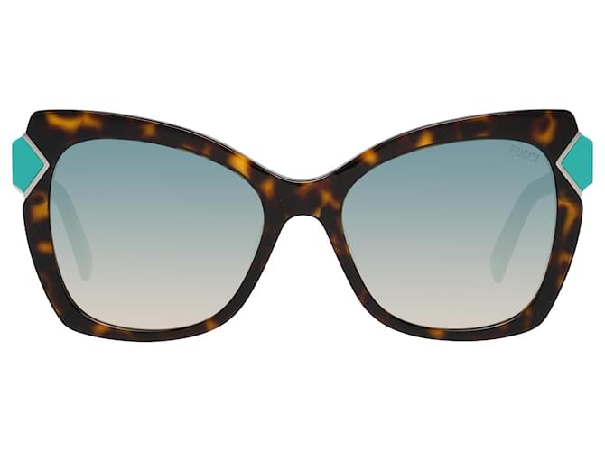 Emilio Pucci Menta Donna Marrone Occhiali da sole EP0090 5552P 55-18-140 MM Acetato  ref.608669