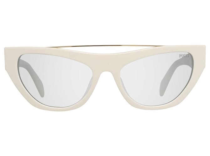 Emilio Pucci Menta Donne Bianco Occhiali da sole EP0111 5521alla 55-18-147 MM Acetato  ref.608707