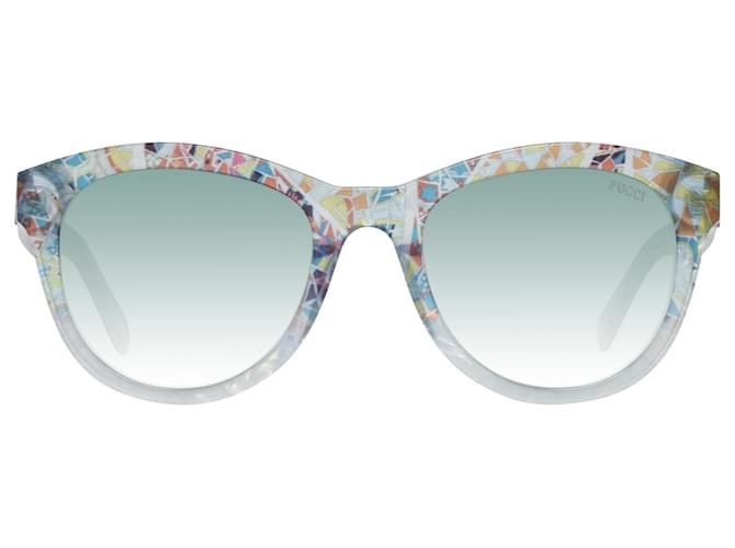 Emilio Pucci Menta donne blu occhiali da sole EP0053 5292W 52-20-141 MM Acetato  ref.608774