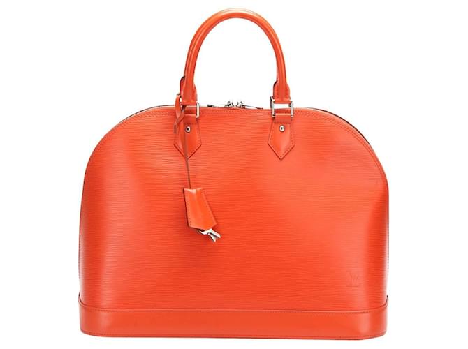 Louis Vuitton Alma Orange Leather  ref.609080