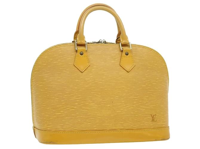 Louis Vuitton Alma Yellow Leather  ref.609129