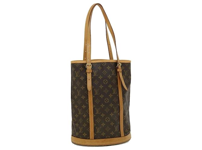 Louis Vuitton Bucket Brown Cloth  ref.609204