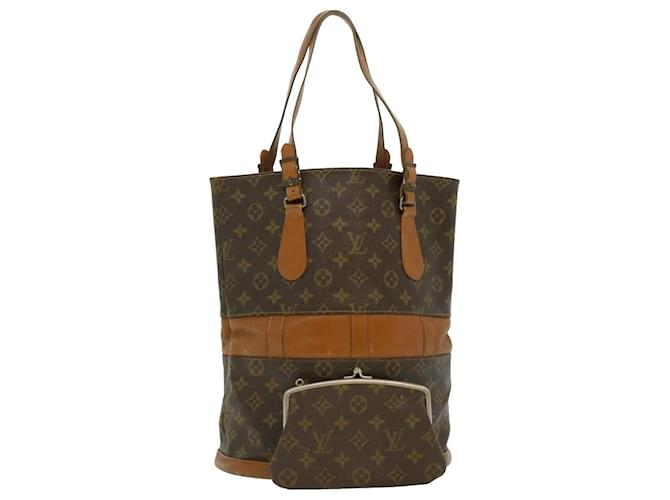 Louis Vuitton Bucket Brown Cloth  ref.609257