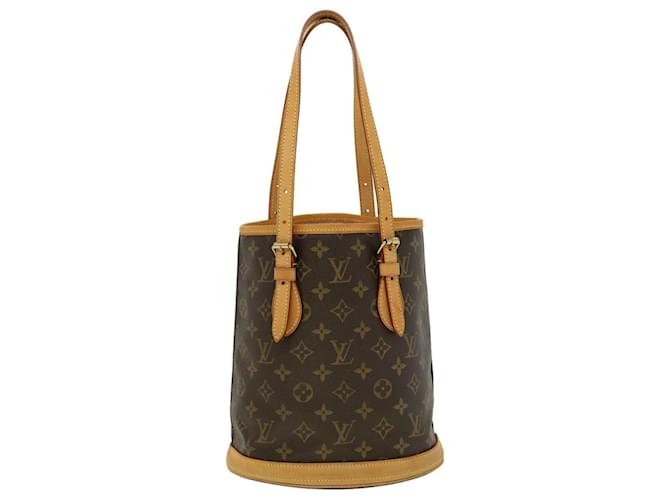 Louis Vuitton Bucket Brown Cloth  ref.609323