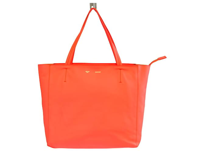 Céline Cabas Orange Leather  ref.609367