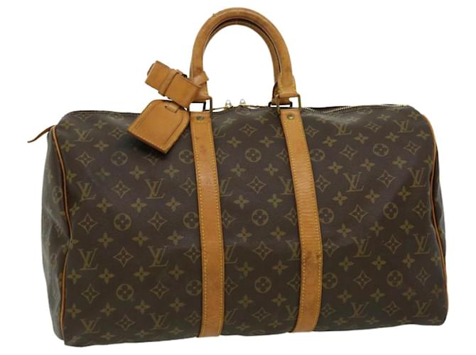 Louis Vuitton Keepall 45 Brown Cloth  ref.609393