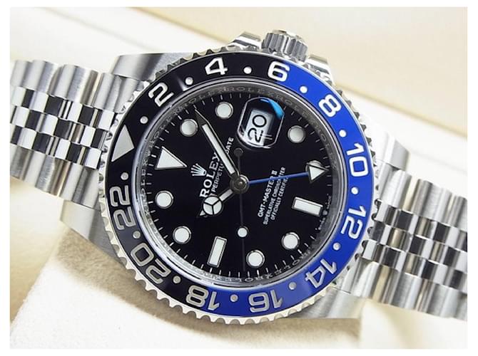 Rolex 126710BLNR GMT MasterII blue black bezel Jubilee Bracelet Mens Steel  ref.609498