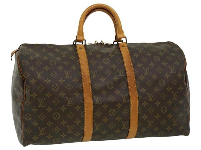 Louis Vuitton Keepall 45 Brown Cloth  ref.609504