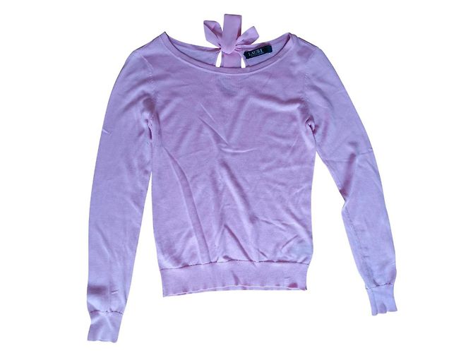 Ralph Lauren Stricktop in Rosa Seide Nylon Lyocell Pink