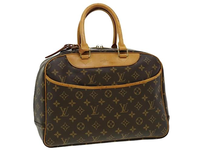 Authentic Louis Vuitton Monogram Deauville Hand Bag M47270 LV 3721E