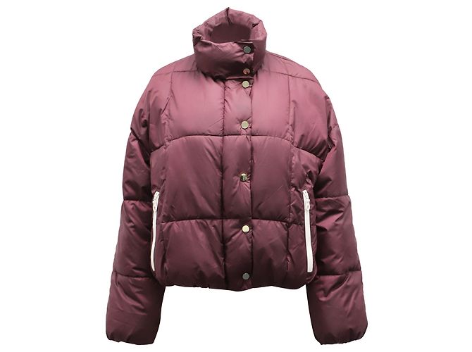 Baum Und Pferdgarten Brietta Puffer Jacket in Burgundy Recycled Polyester Red Dark red