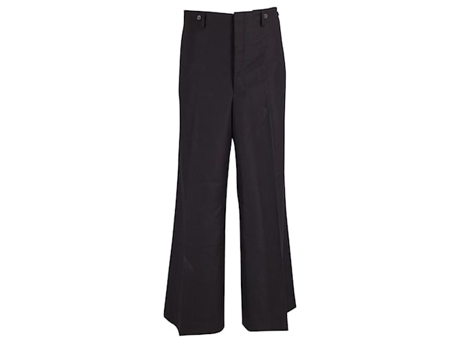 Yves Saint Laurent Tom Ford for YSL Rive Gauche Trousers wide  Black Wool  ref.609911