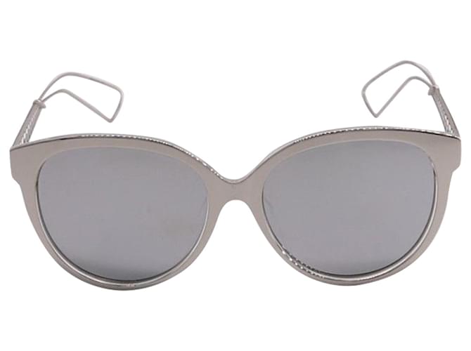 Christian Dior Diorama Sunglasses in Silver Acetate Silvery Metallic Cellulose fibre  ref.609917