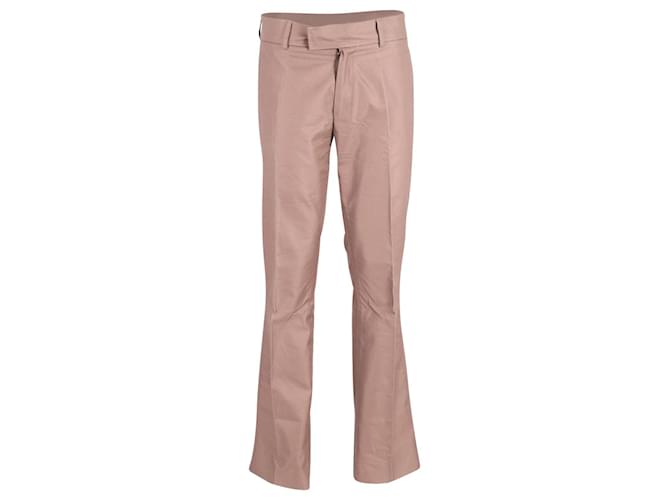 Pantalón de algodón marrón claro Rive Gauche de Yves Saint Laurent Castaño  ref.609925