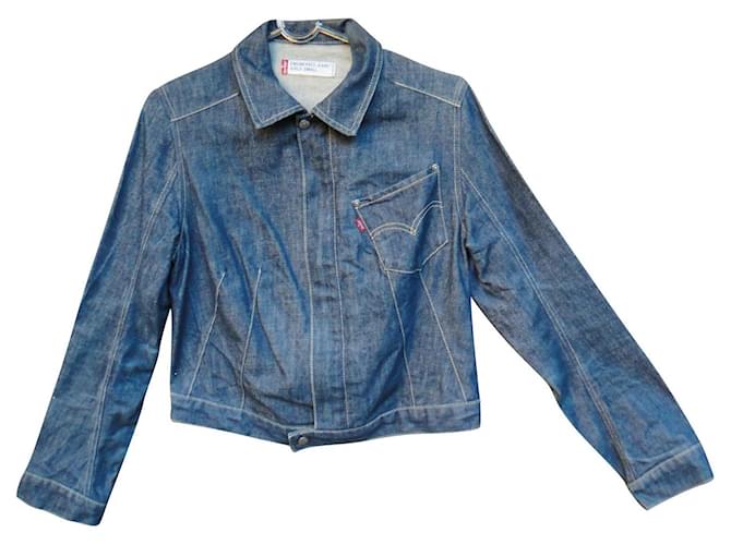 veste Levi's Engineered "for girls" taille S Coton Bleu clair  ref.610157