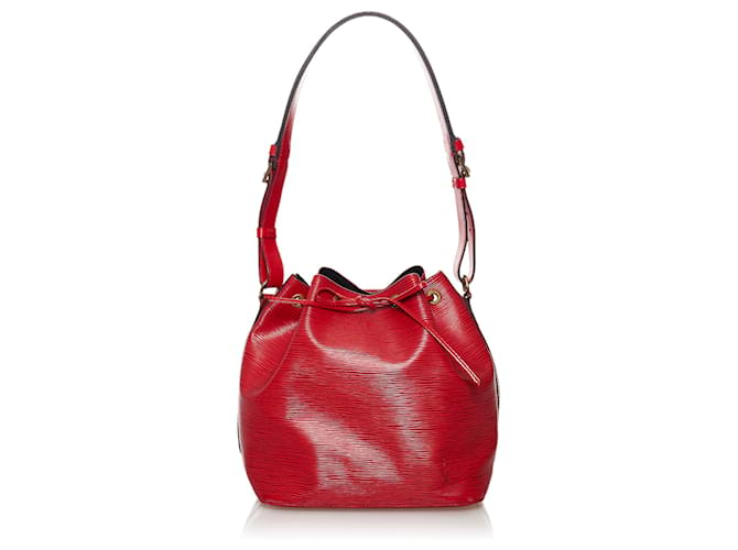 Louis Vuitton Red Epi Noe Rot Leder  ref.610363