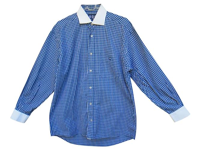 Autre Marque chemise Serge Blanco taille M Coton Bleu  ref.610404