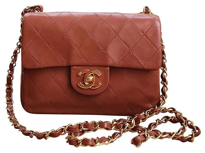 Timeless Chanel Mini Square Vintage Caramel