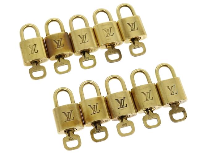 Louis Vuitton padlock 10set Padlock Gold Tone LV Auth jk2313 Metal  ref.610920