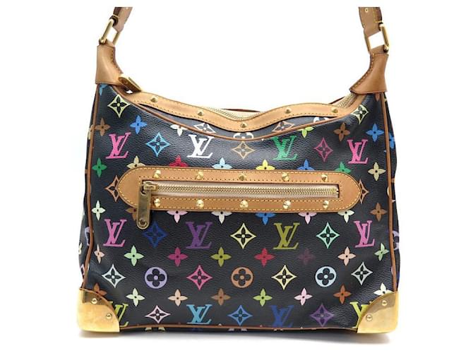 SAC A MAIN LOUIS VUITTON BOULOGNE M92638 TOILE MONOGRAM MURAKAMI NOIR BAG  ref.611062