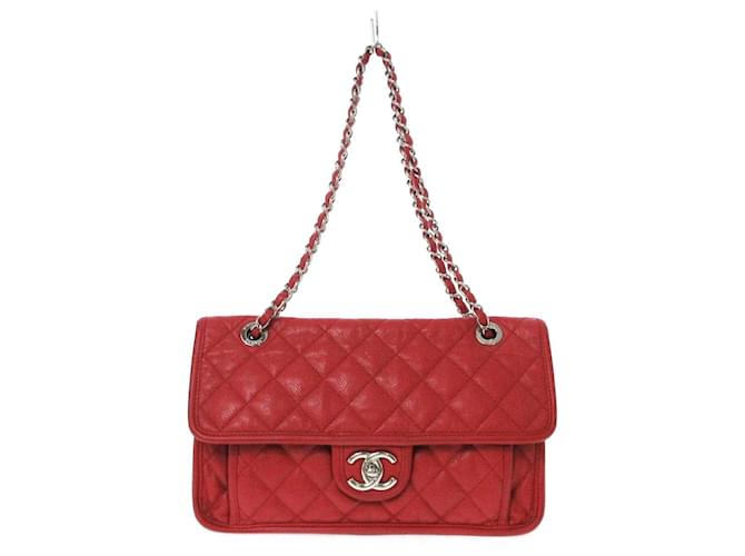 Chanel French Riviera Red Leather ref.611317 - Joli Closet
