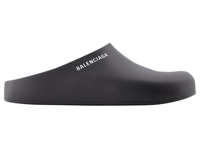 Balenciaga Pool Closed Slide   in Black and White Rubber  ref.611415