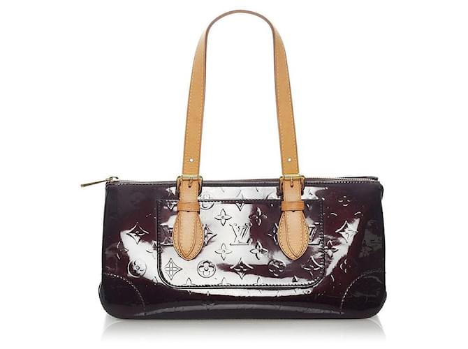 Louis Vuitton Rosewood Handbag in Red Monogram Patent Leather and