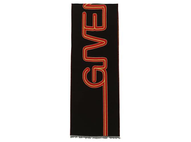 Écharpe en laine à logo Givenchy Multicolore  ref.611583