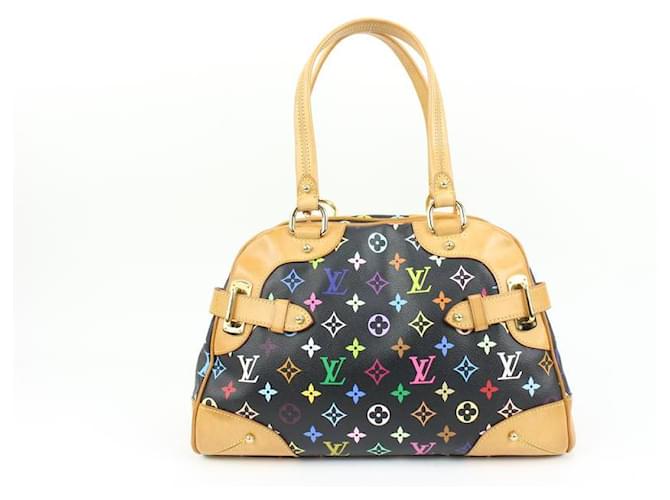 Louis Vuitton Murakami Black Multicolor Claudia Bowler Shoulder Bag Leather  ref.611903