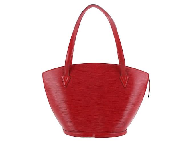 Louis Vuitton Bolso de hombro rojo con cremallera Epi Saint Jacques Tote GM  2V44l Cuero  ref.611905