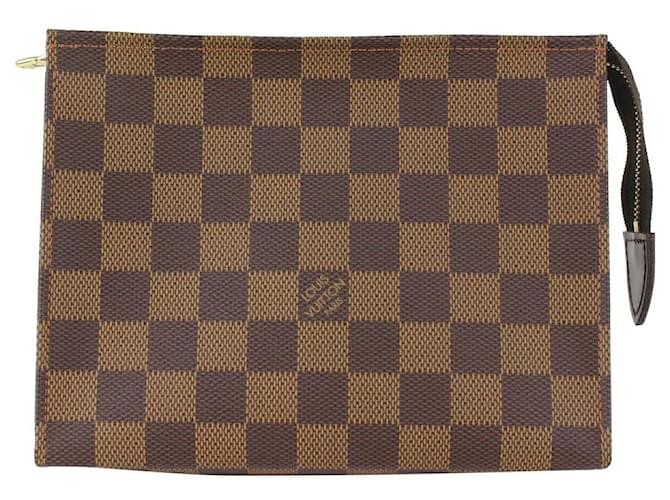 Louis Vuitton Ultra Rare Special Order Damier Ebene Toiletry Pouch 19 Poche 0l44V Leather  ref.611906