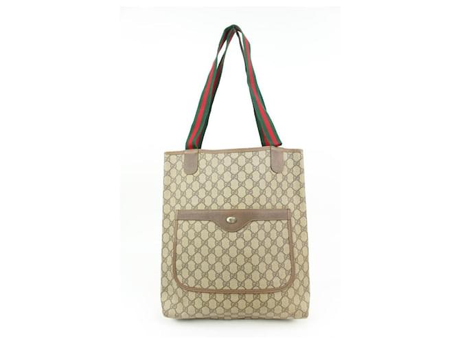 Gucci Supreme GG Web Handle Shopping Tote Bag Upycycle Ready Leather  ref.611916