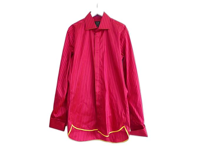 Autre Marque Ozwald Boateng Striped Silk Shirt Dark red  ref.612573