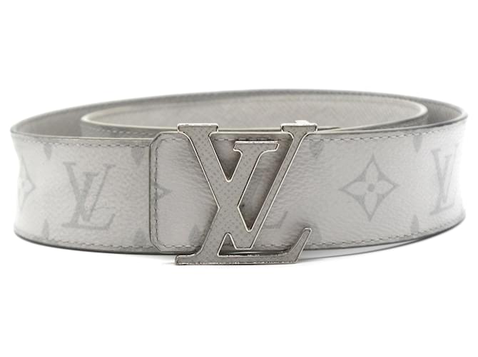 Louis Vuitton 40mm Grey Classic Logo Reversible Belt Size 85/34